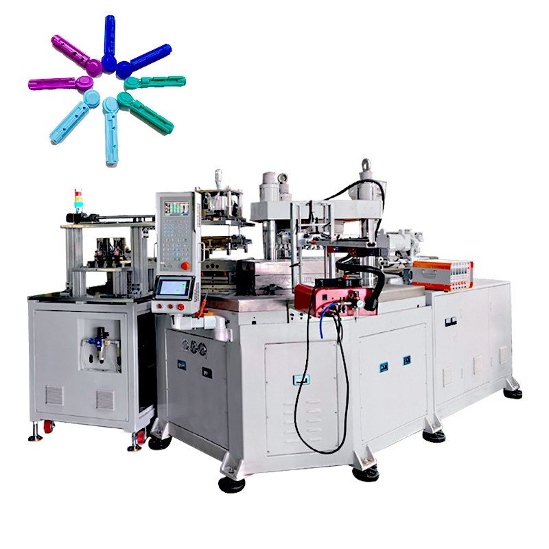 User-provided photograph of the blood lancet automation equipment